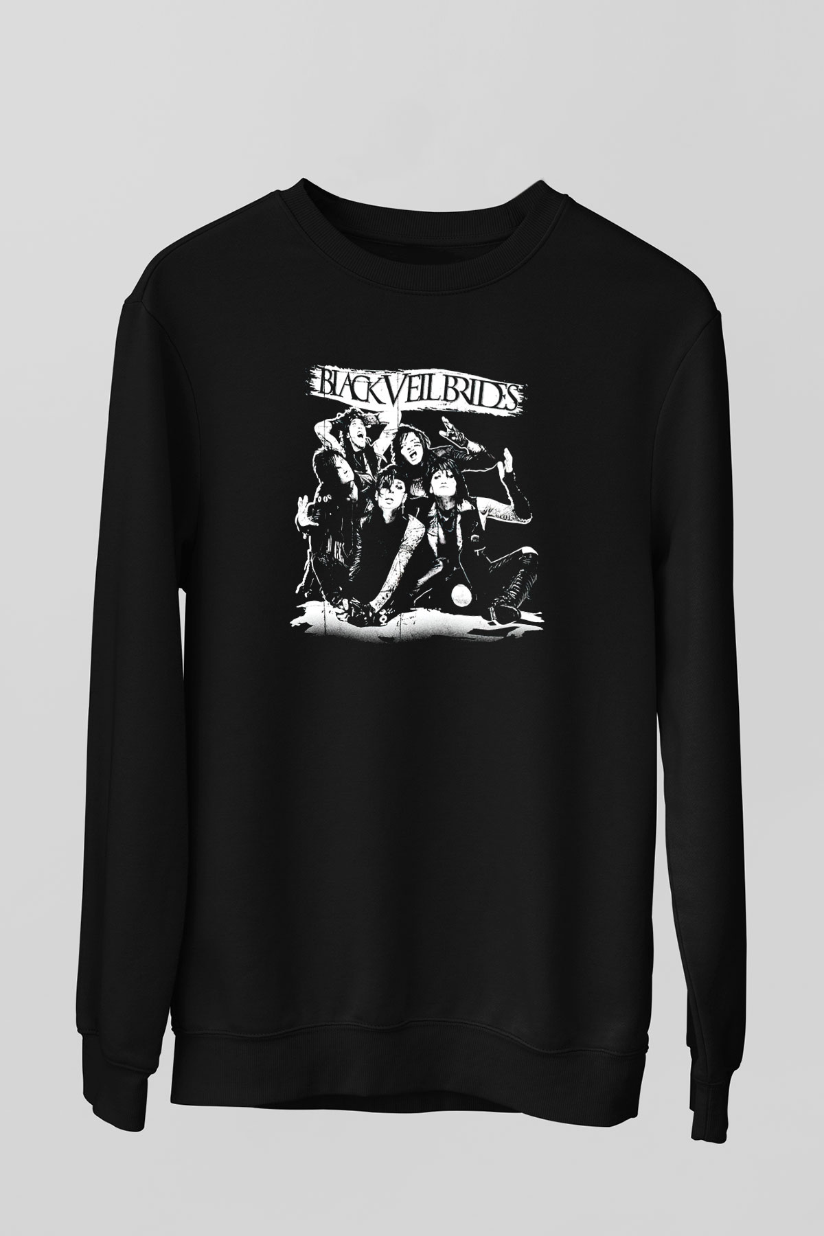 Black Veil Brides Siyah Unisex Sweatshirt