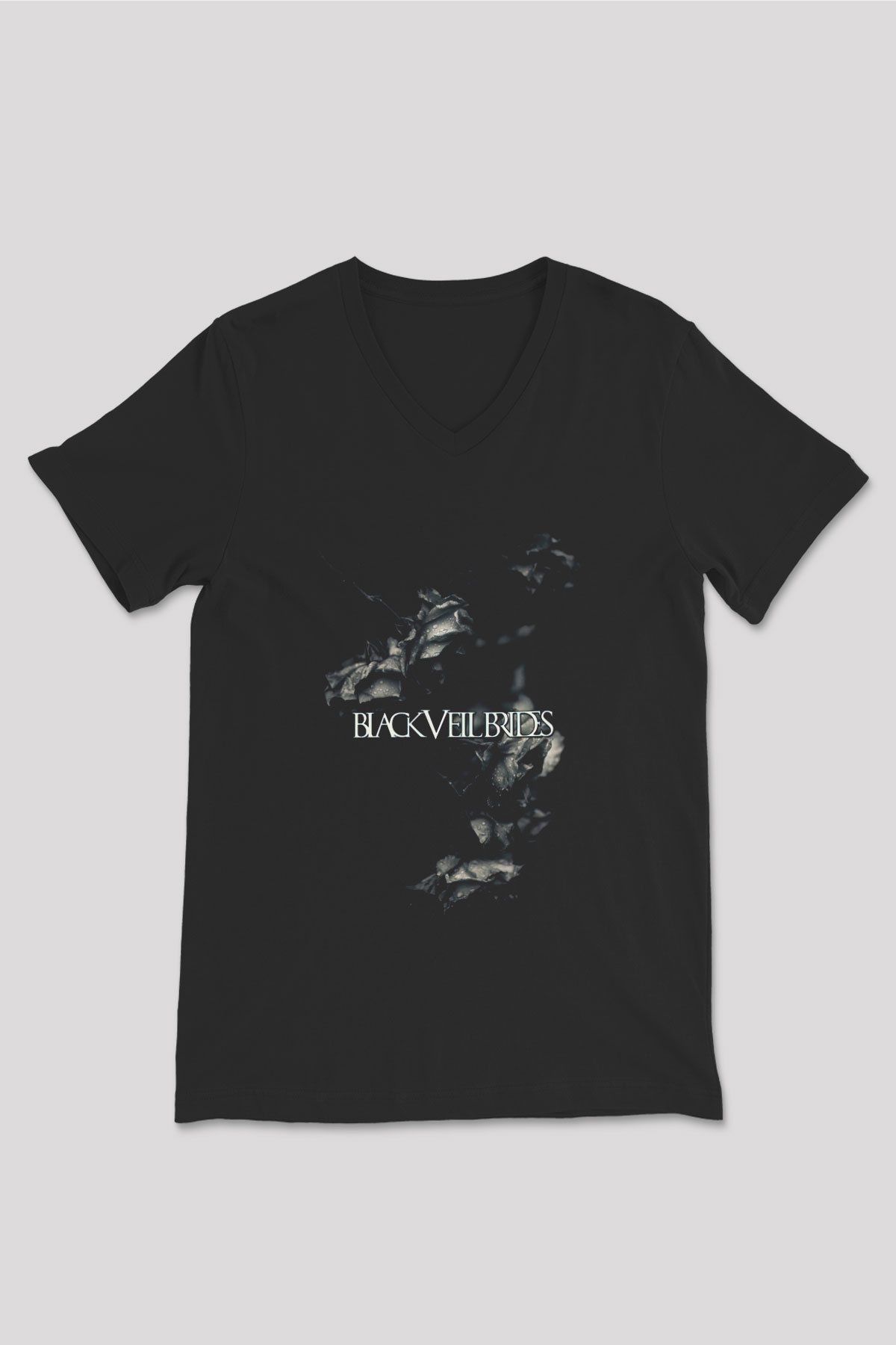 Black Veil Brides Siyah Unisex V Yaka Tişört