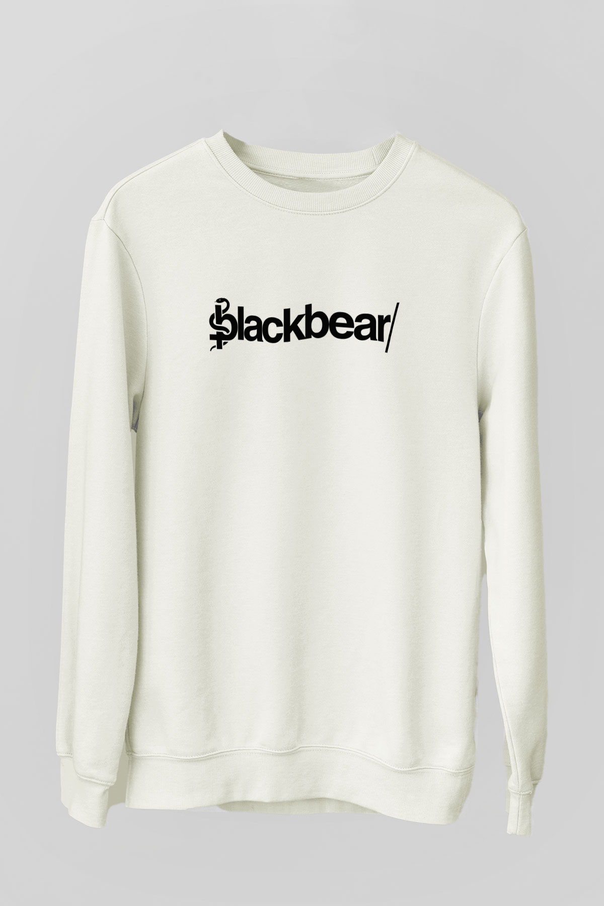BlackBear Beyaz Unisex Sweatshirt