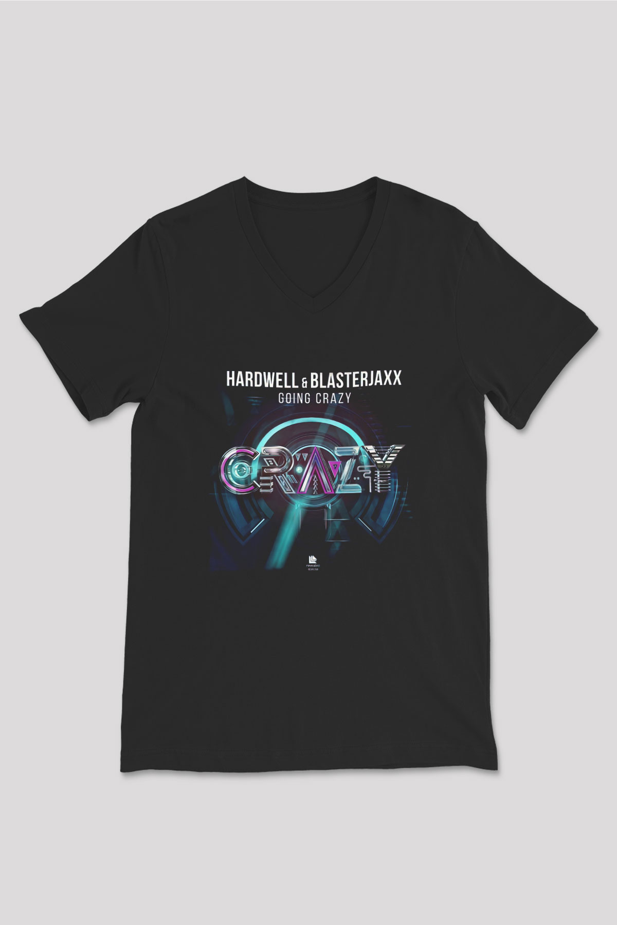 Blasterjaxx Siyah Unisex V Yaka Tişört