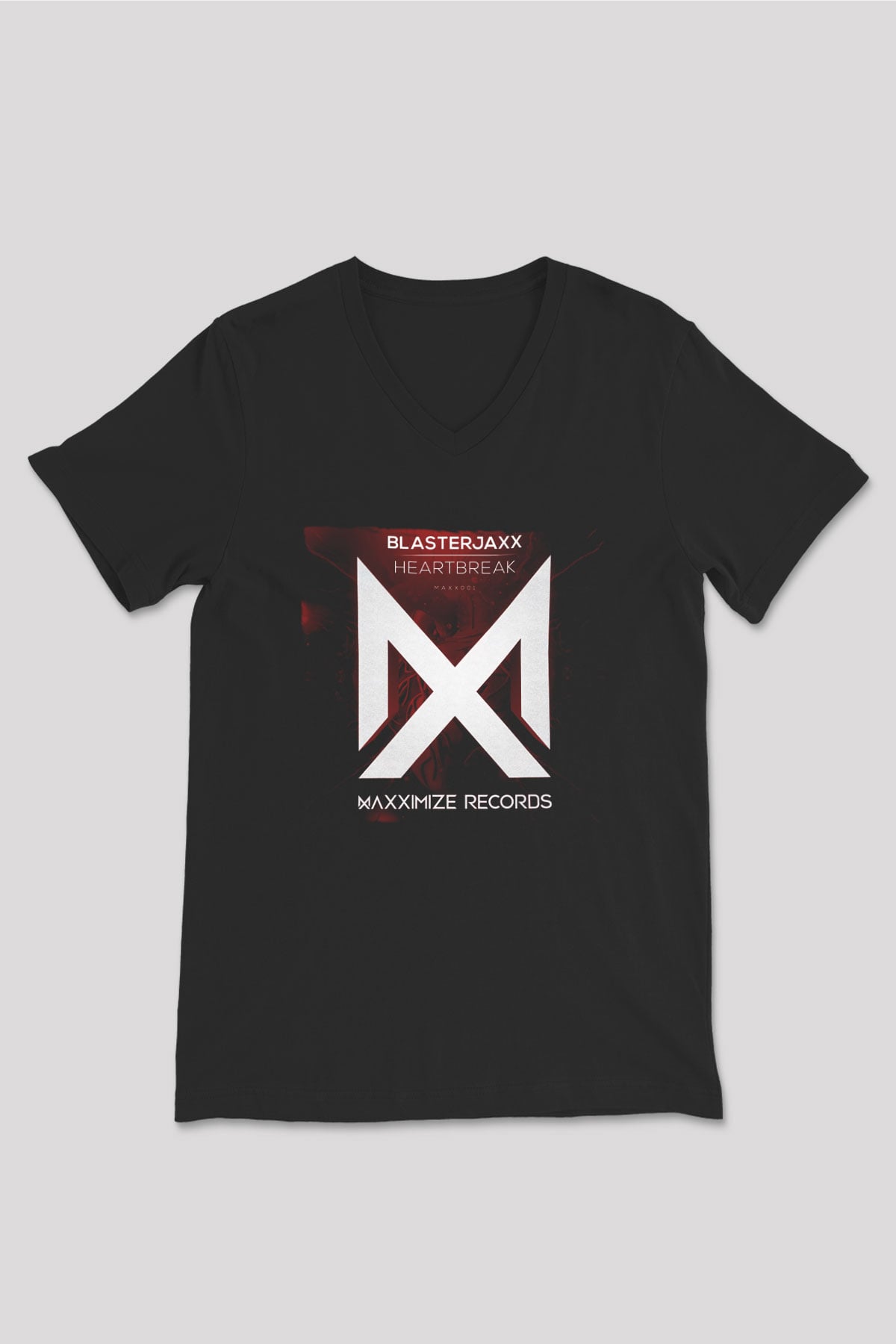 Blasterjaxx Siyah Unisex V Yaka Tişört
