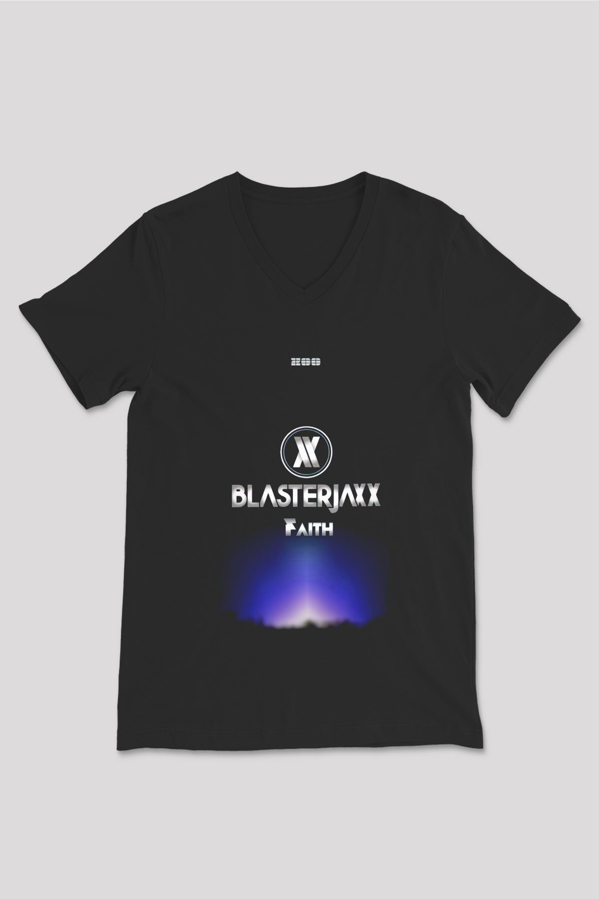 Blasterjaxx Siyah Unisex V Yaka Tişört