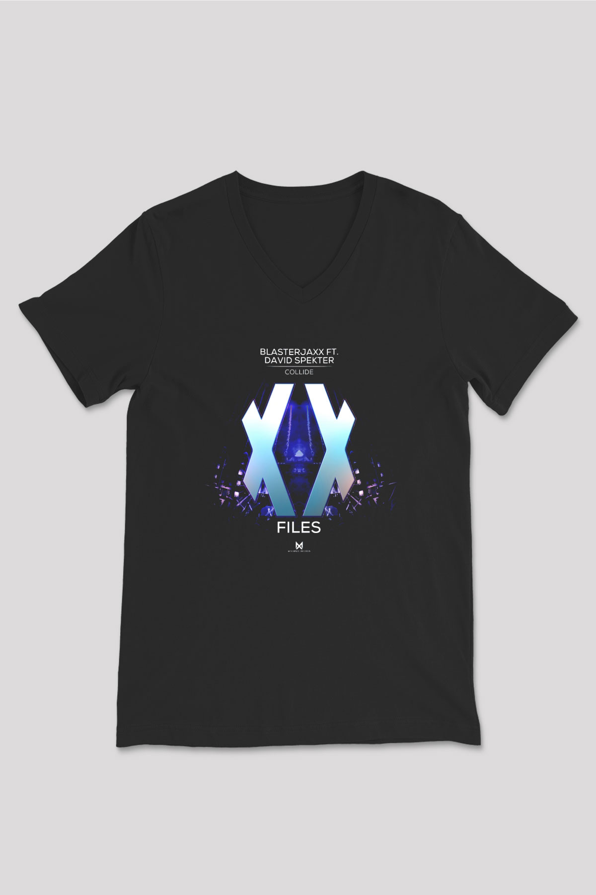 Blasterjaxx Siyah Unisex V Yaka Tişört