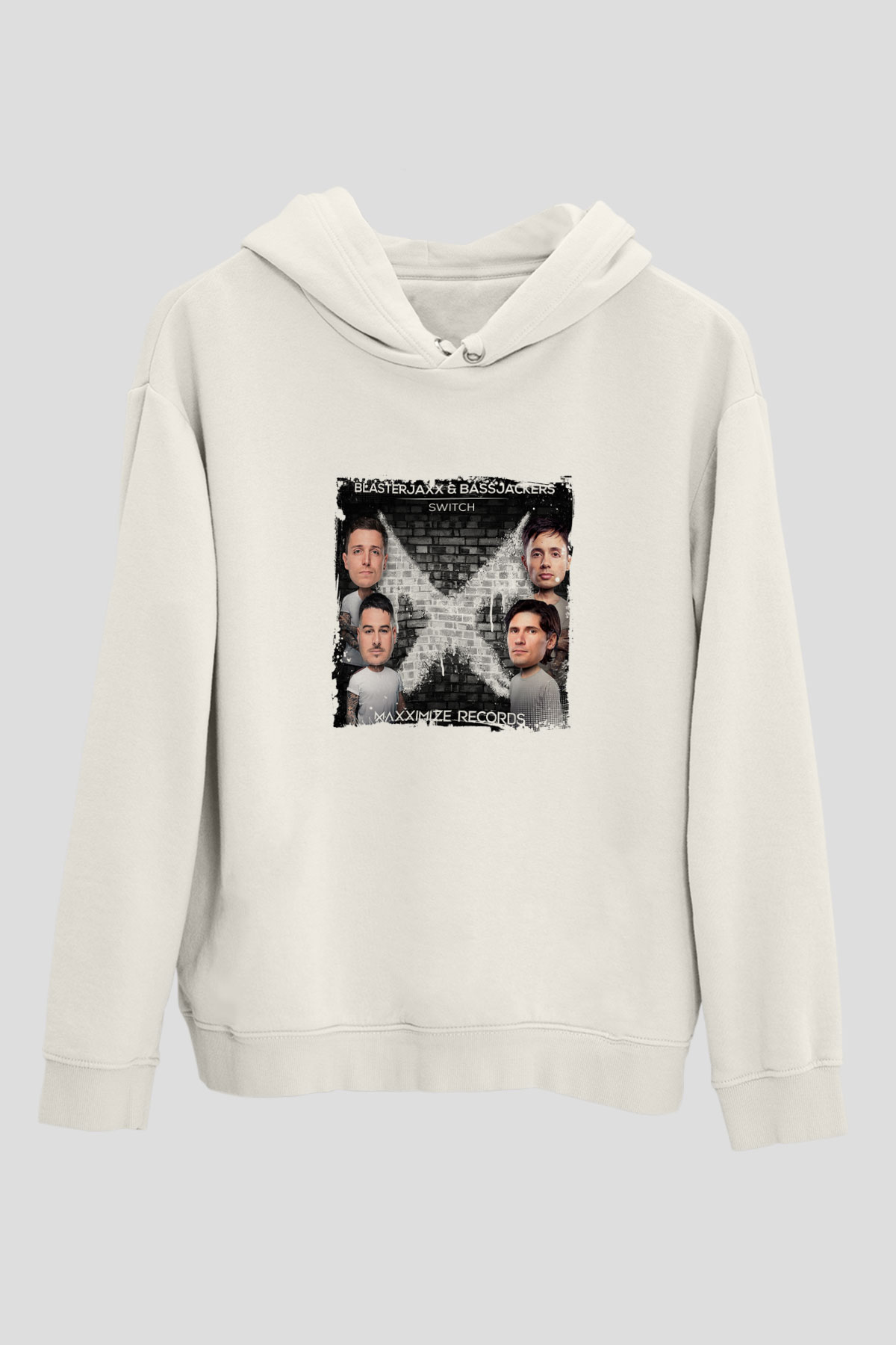 BlasterjaxxBaskılı Beyaz Hoodie