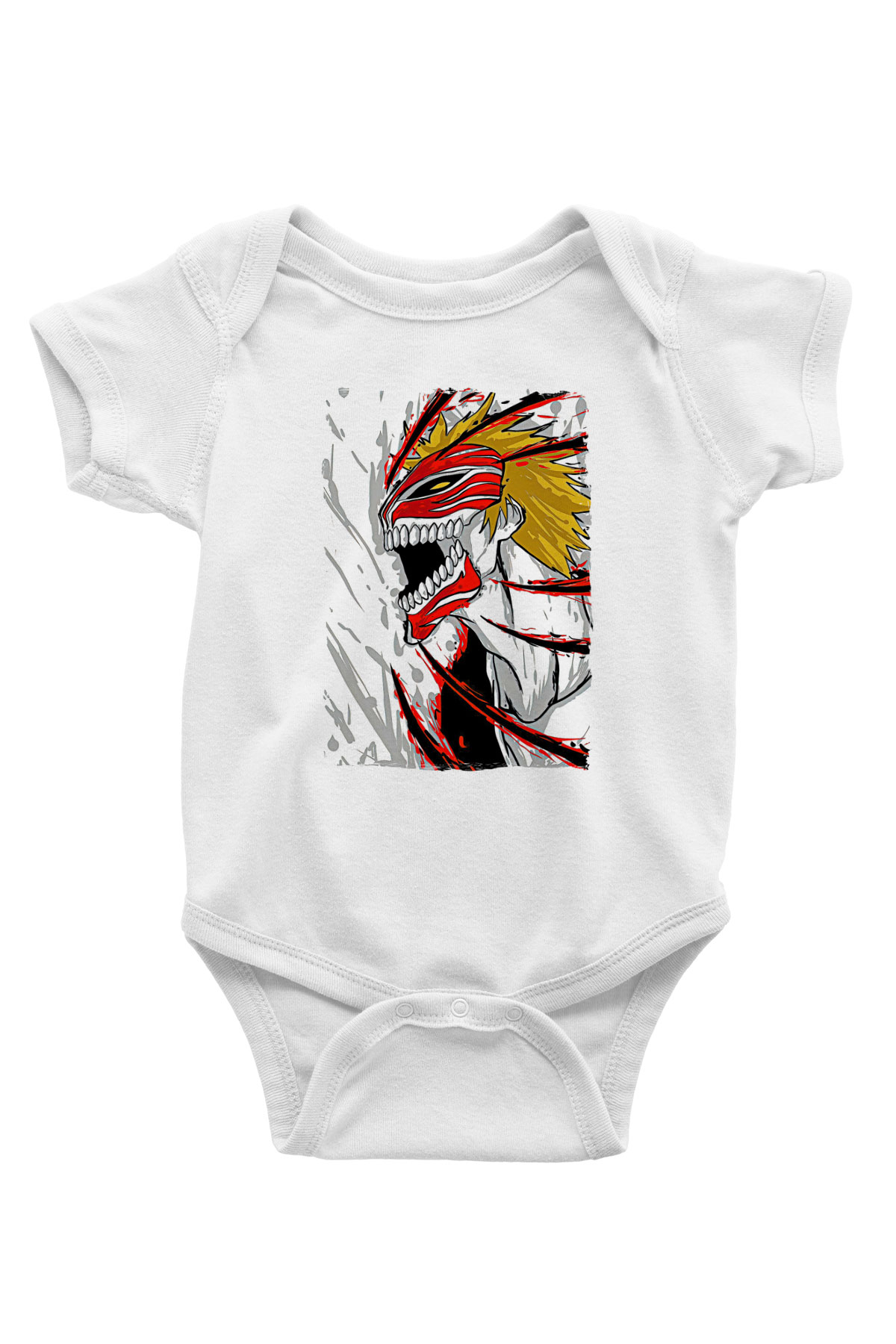 Bleach Baskılı Beyaz Unisex Bebek Body - Zıbın