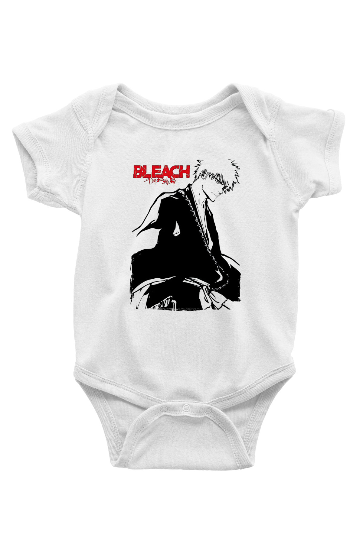 Bleach Baskılı Beyaz Unisex Bebek Body - Zıbın