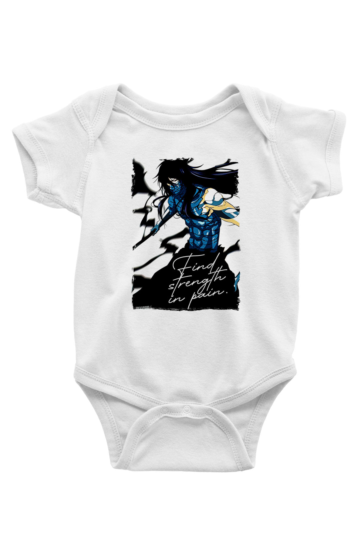 Bleach Baskılı Beyaz Unisex Bebek Body - Zıbın