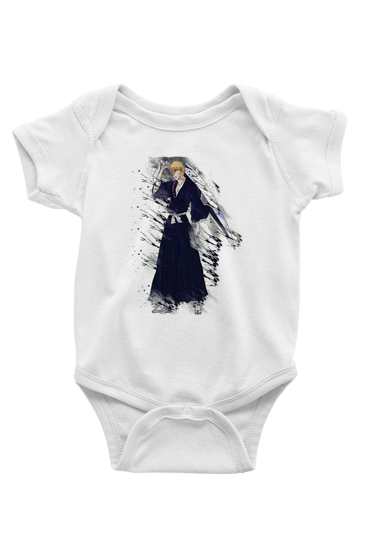 Bleach Baskılı Beyaz Unisex Bebek Body - Zıbın