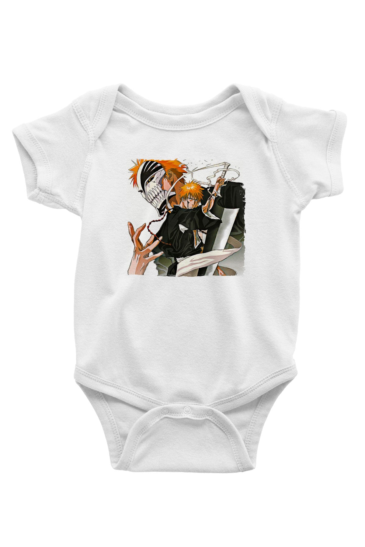 Bleach Baskılı Beyaz Unisex Bebek Body - Zıbın