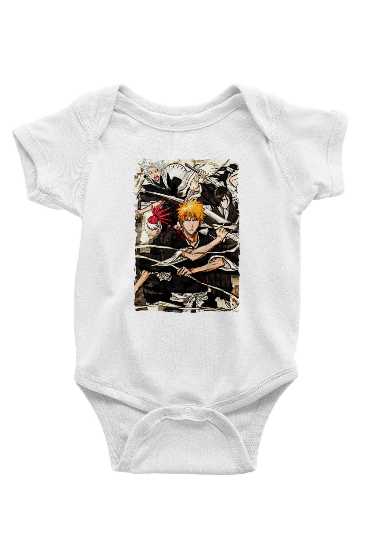 Bleach Baskılı Beyaz Unisex Bebek Body - Zıbın