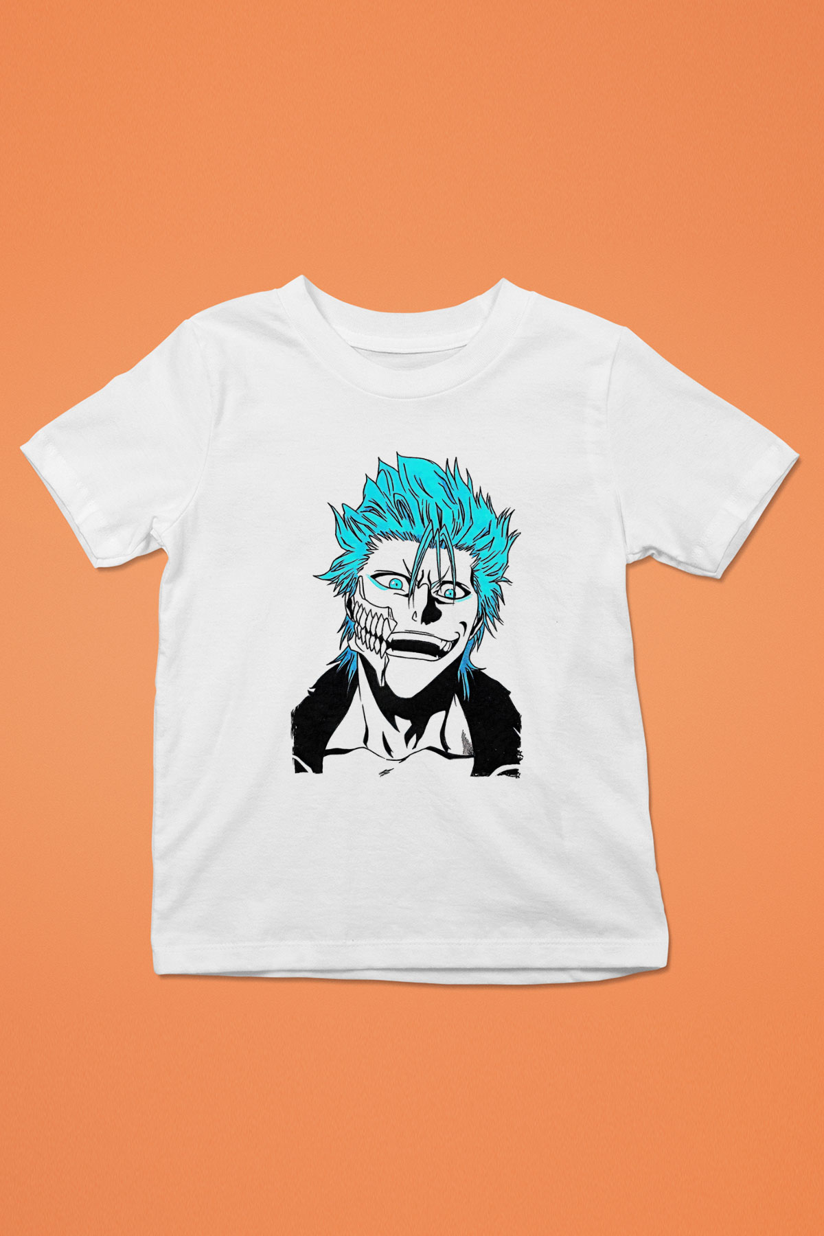 Bleach Baskılı Beyaz Unisex Beyaz Çocuk Tişört - Tshirt
