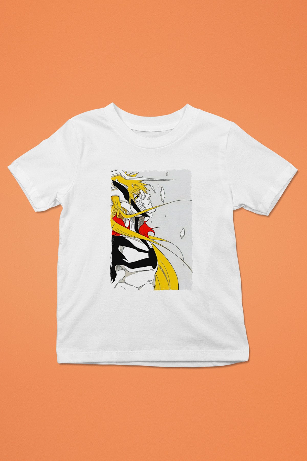 Bleach Baskılı Beyaz Unisex Beyaz Çocuk Tişört - Tshirt