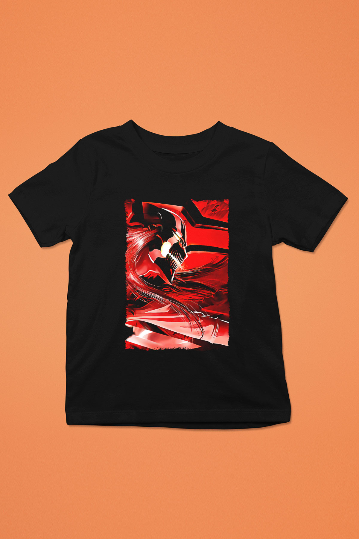 Bleach Baskılı Unisex Siyah Çocuk Tişört - Tshirt