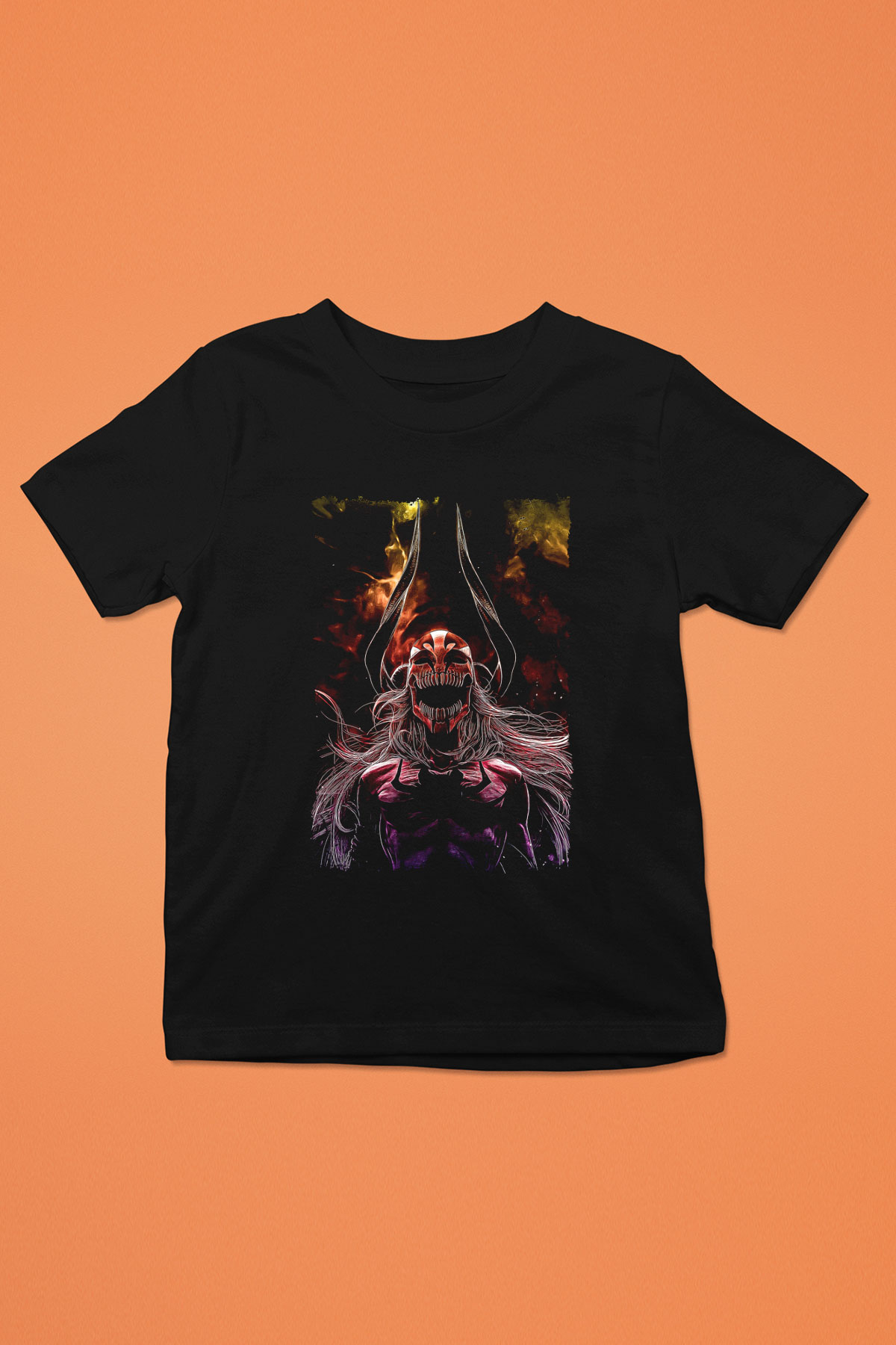 Bleach Baskılı Unisex Siyah Çocuk Tişört - Tshirt