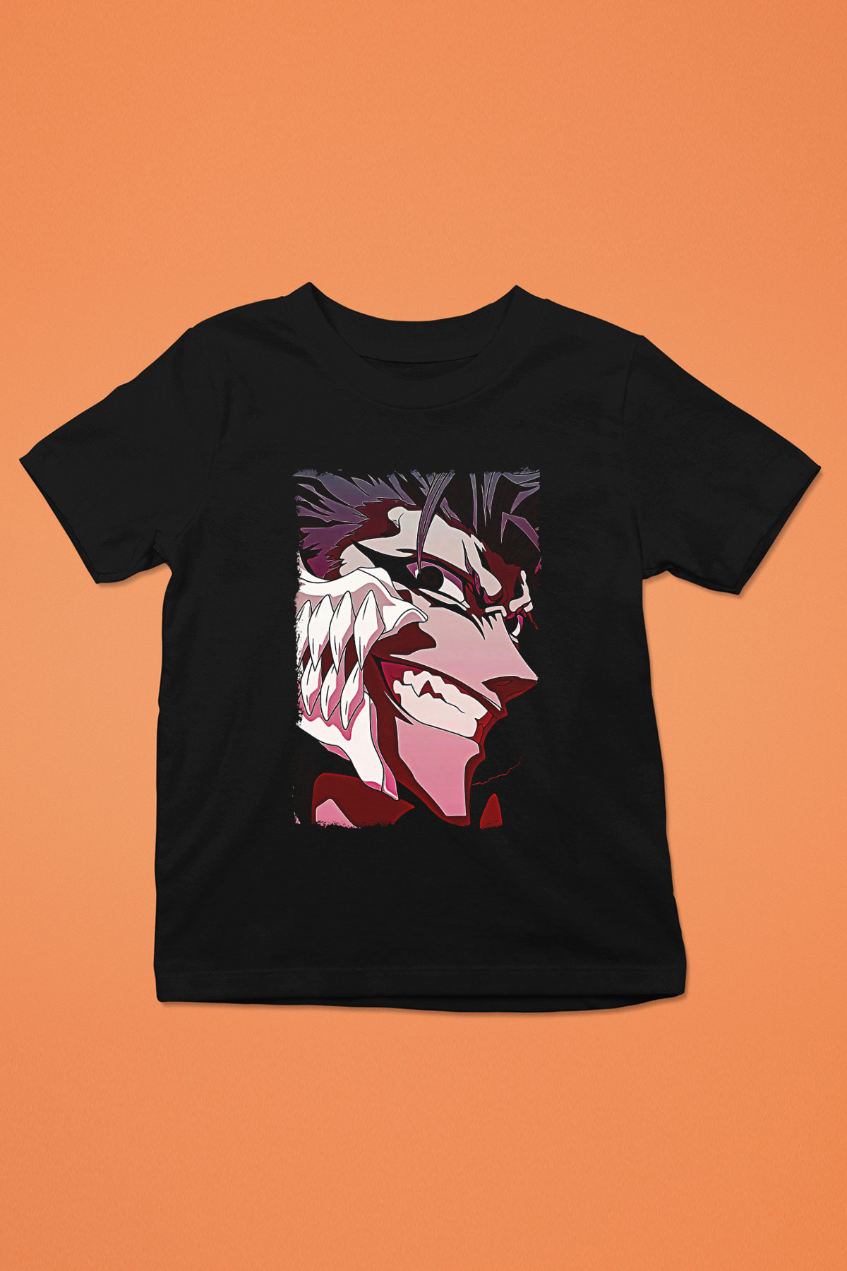 Bleach Baskılı Unisex Siyah Çocuk Tişört - Tshirt
