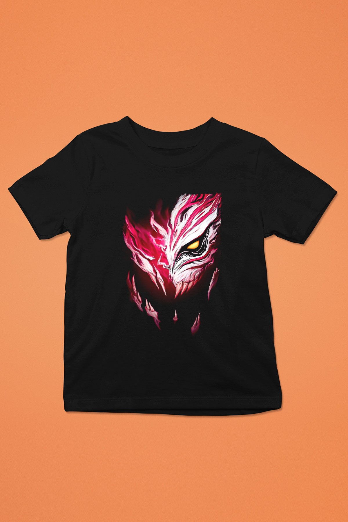 Bleach Baskılı Unisex Siyah Çocuk Tişört - Tshirt