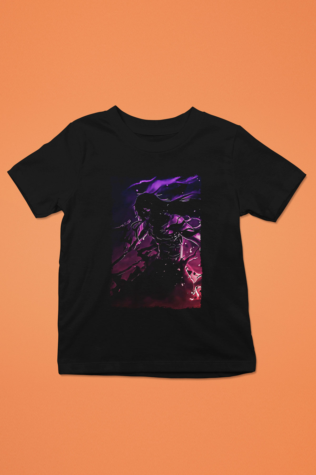 Bleach Baskılı Unisex Siyah Çocuk Tişört - Tshirt