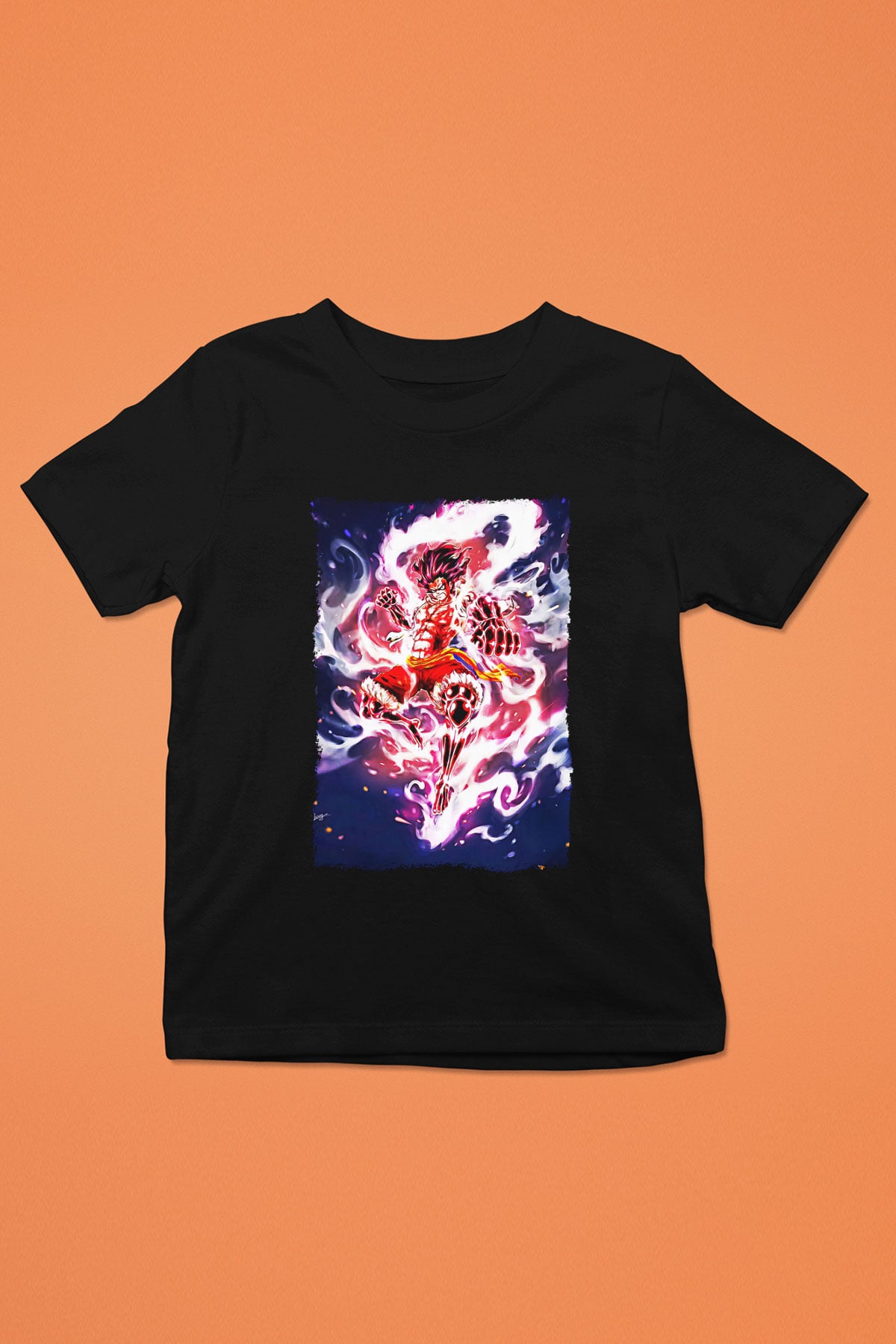 Bleach Baskılı Unisex Siyah Çocuk Tişört - Tshirt
