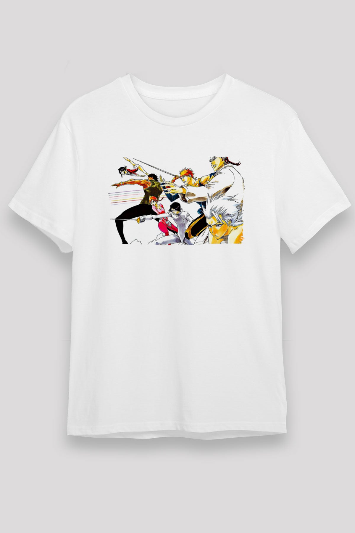 Bleach Unisex Baskılı Beyaz Tişört - Tshirt