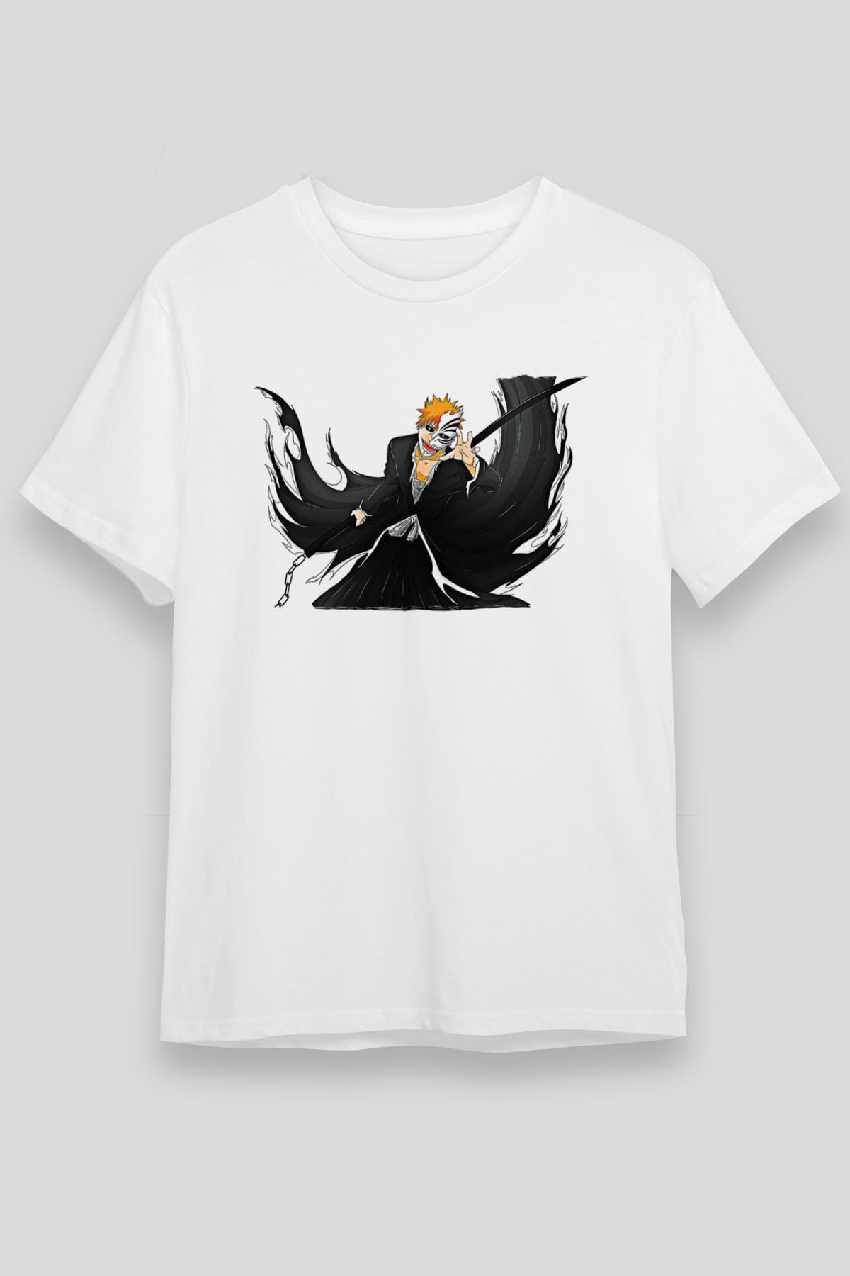 Bleach Unisex Baskılı Beyaz Tişört - Tshirt