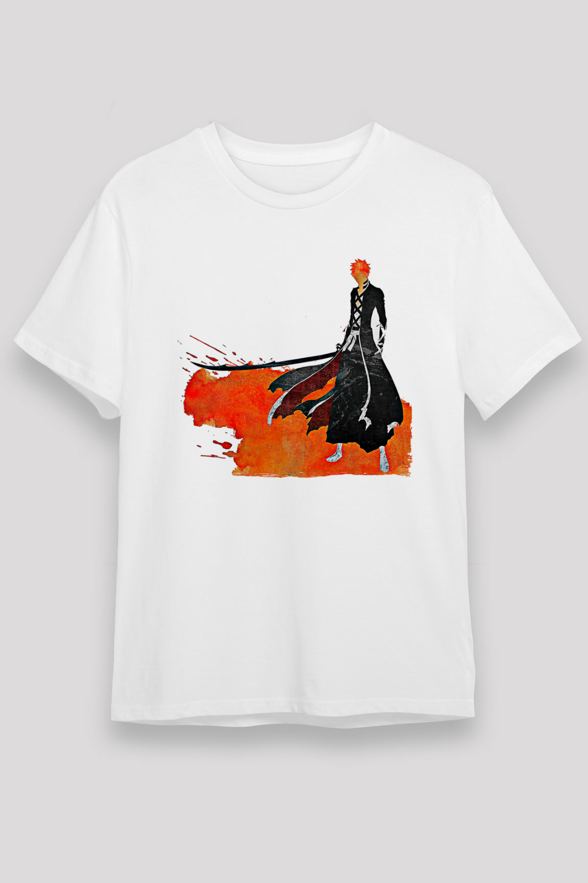 Bleach Unisex Baskılı Beyaz Tişört - Tshirt