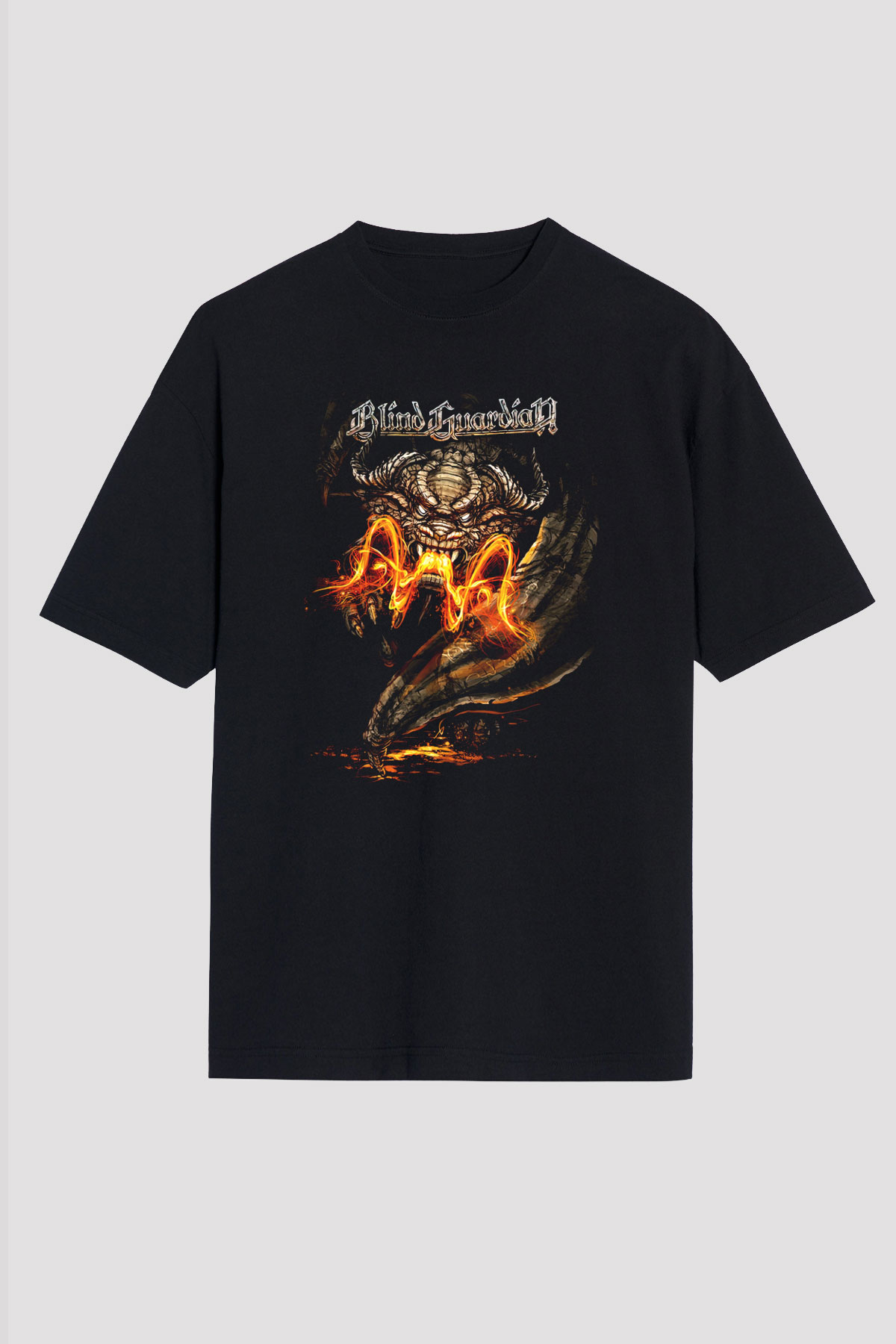 Blind Guardian Siyah Unisex Oversize Tişört T-Shirt