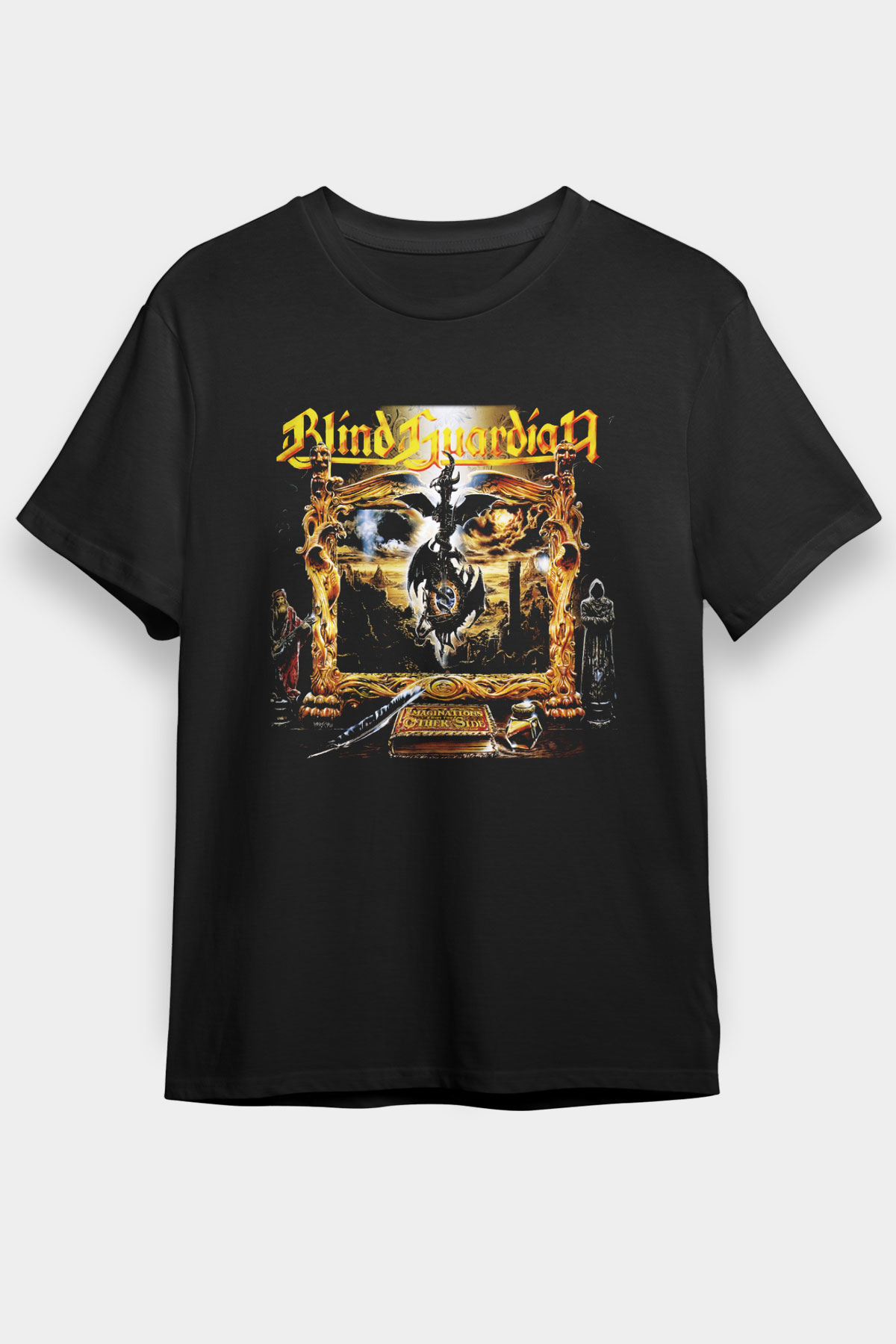 Blind Guardian Siyah Unisex Tişört T-Shirt - TişörtFabrikası