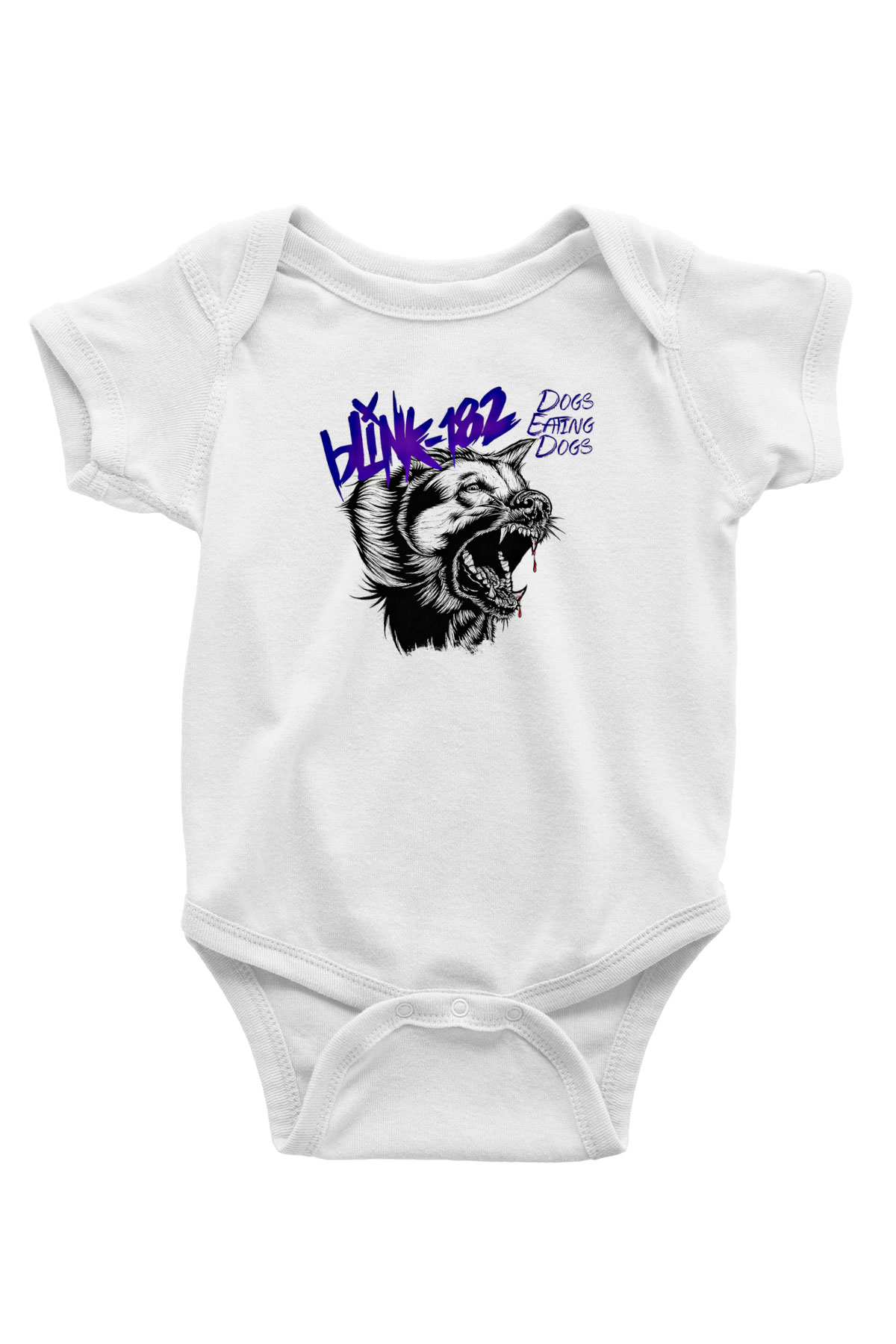 Blink-182 Baskılı Unisex Beyaz Bebek Body - Zıbın