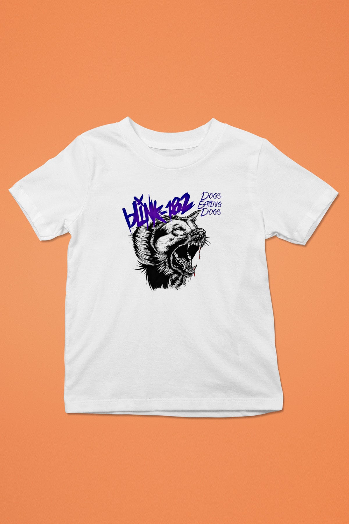 Blink-182 Baskılı Unisex Beyaz Çocuk Tişört