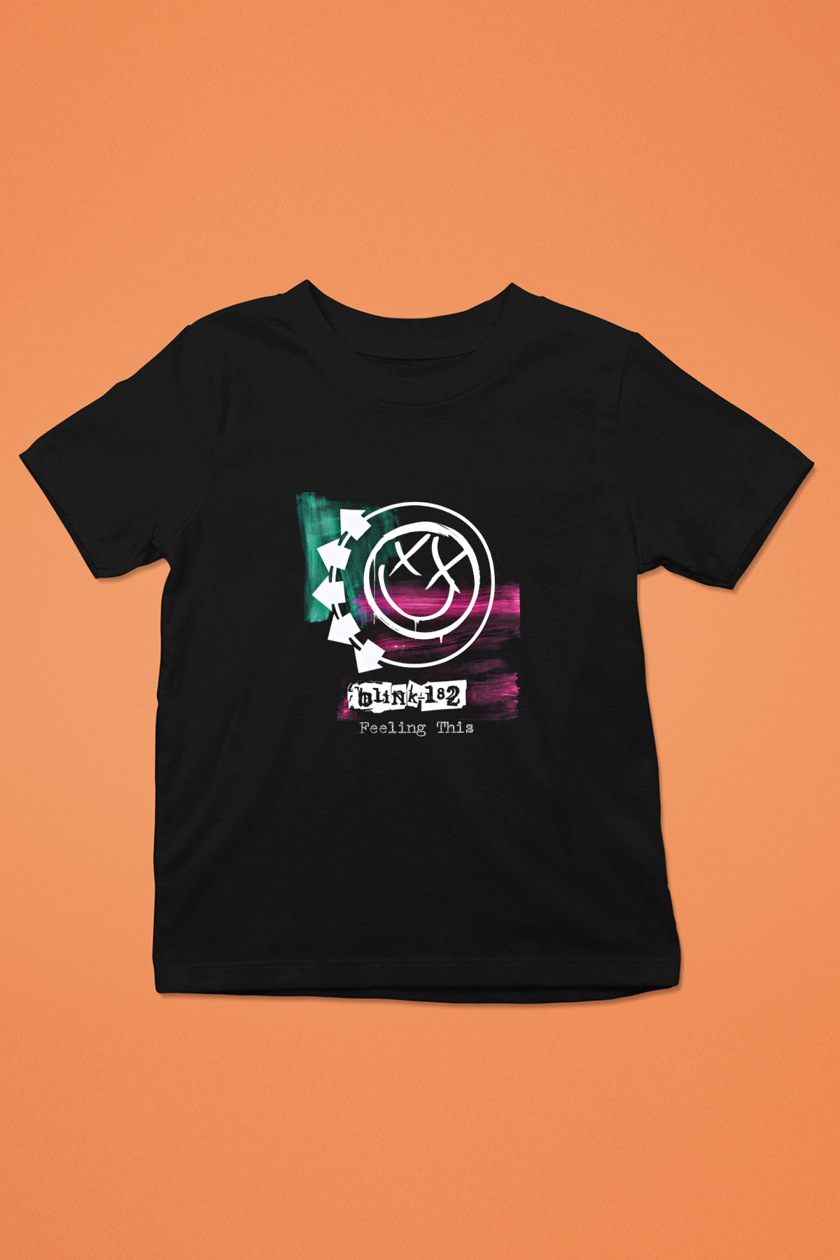 Blink-182 Baskılı Unisex Siyah Çocuk Tişört