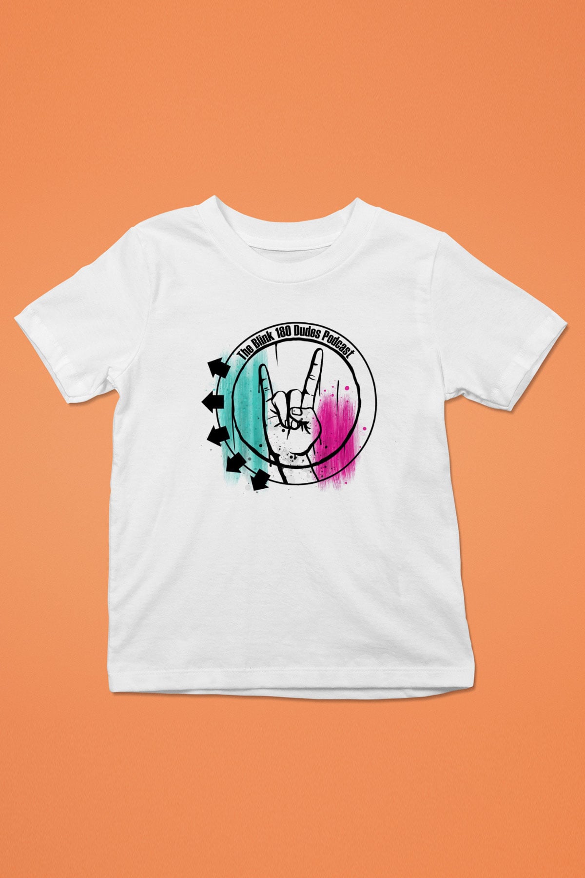 Blink 182 Beyaz Unisex Çocuk Tişört