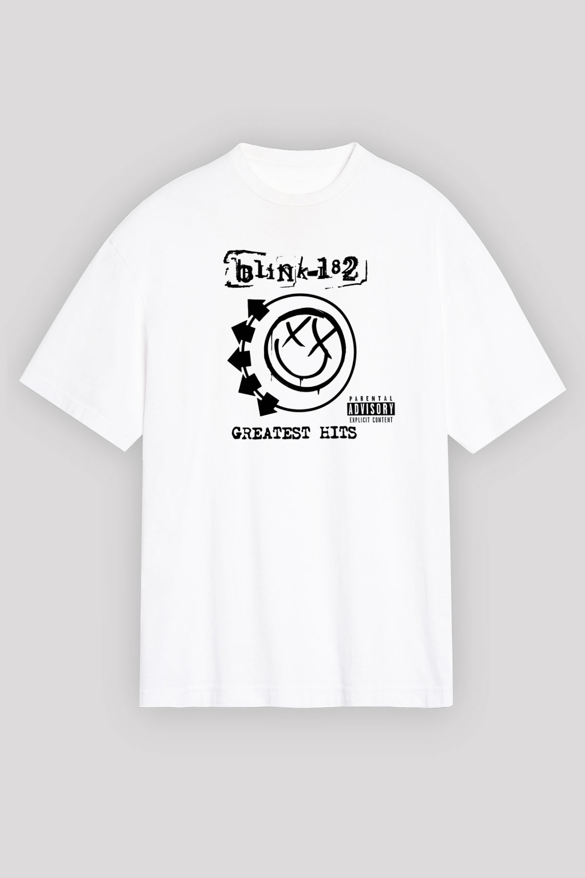 Blink 182 Beyaz Unisex Oversize Tişört T-Shirt