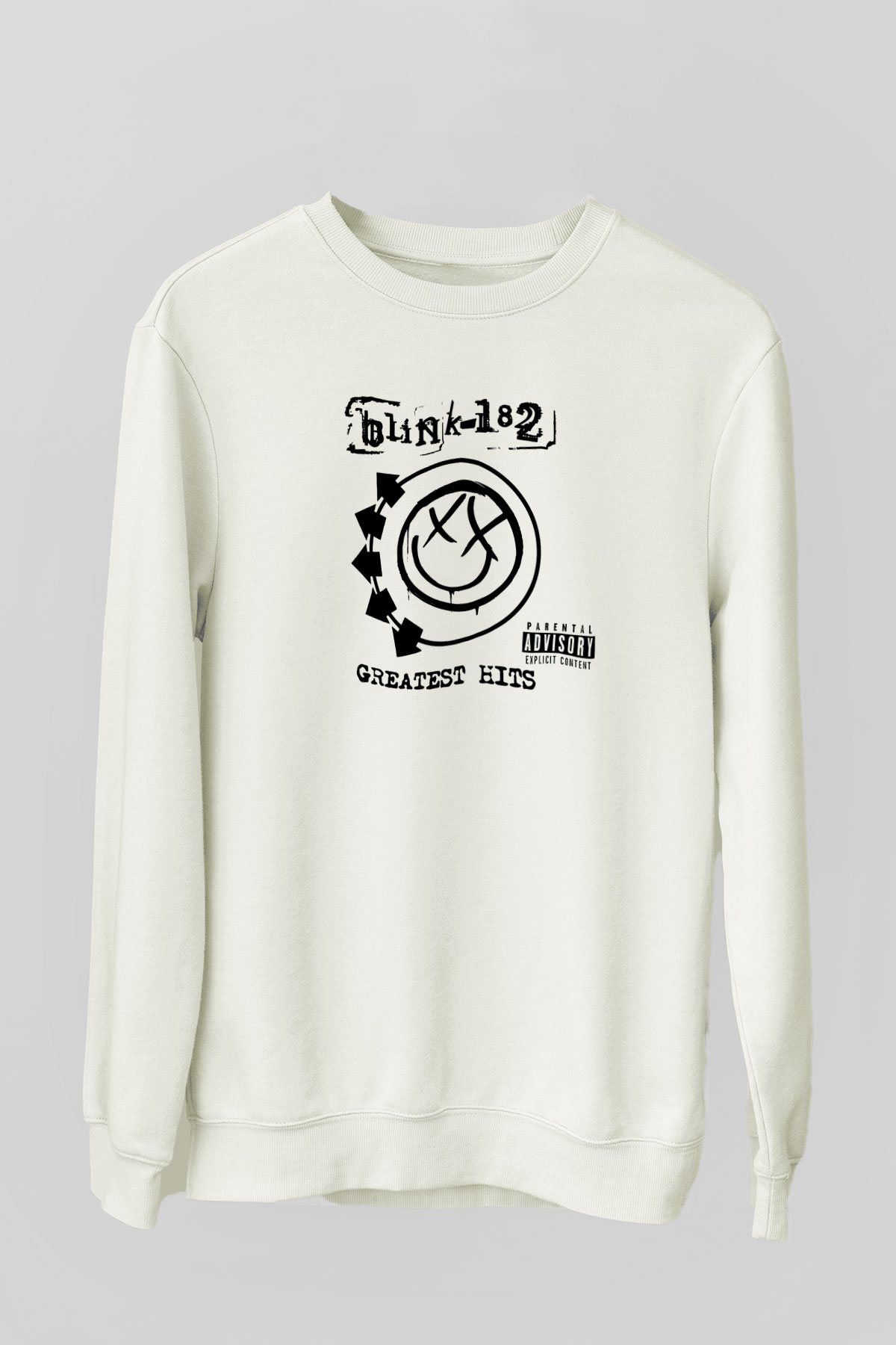 Blink 182 Beyaz Unisex Sweatshirt