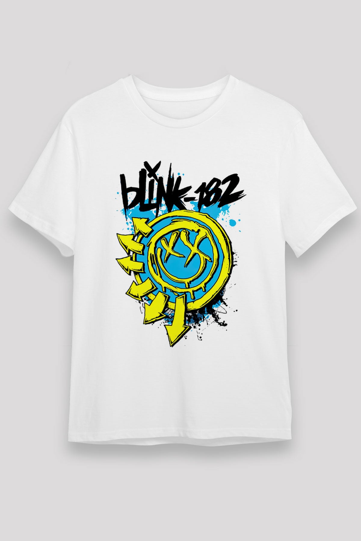 Blink 182 Beyaz Unisex Tişört T-Shirt - TişörtFabrikası