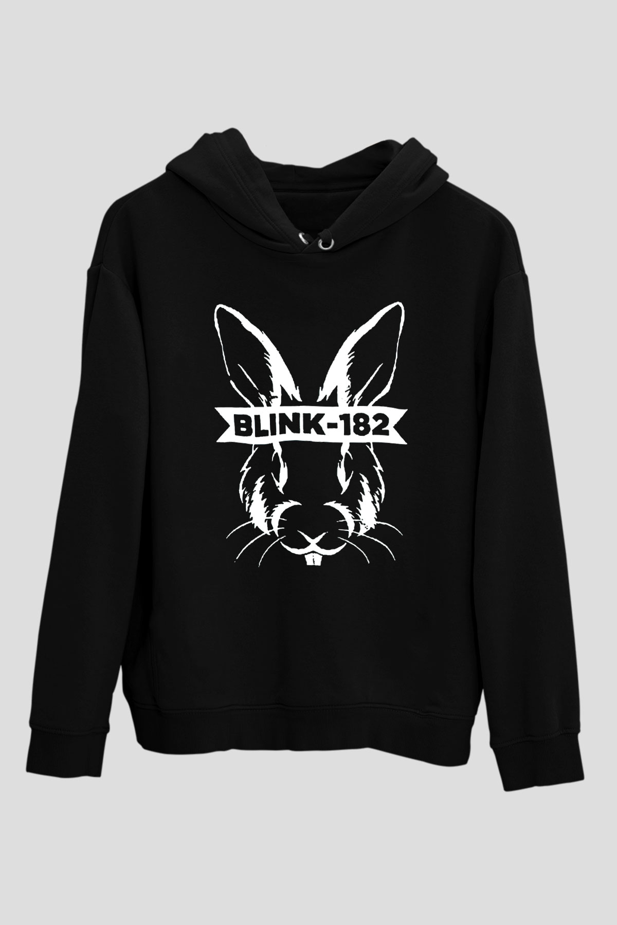 Blink 182 Siyah Unisex Kapüşonlu Sweatshirt