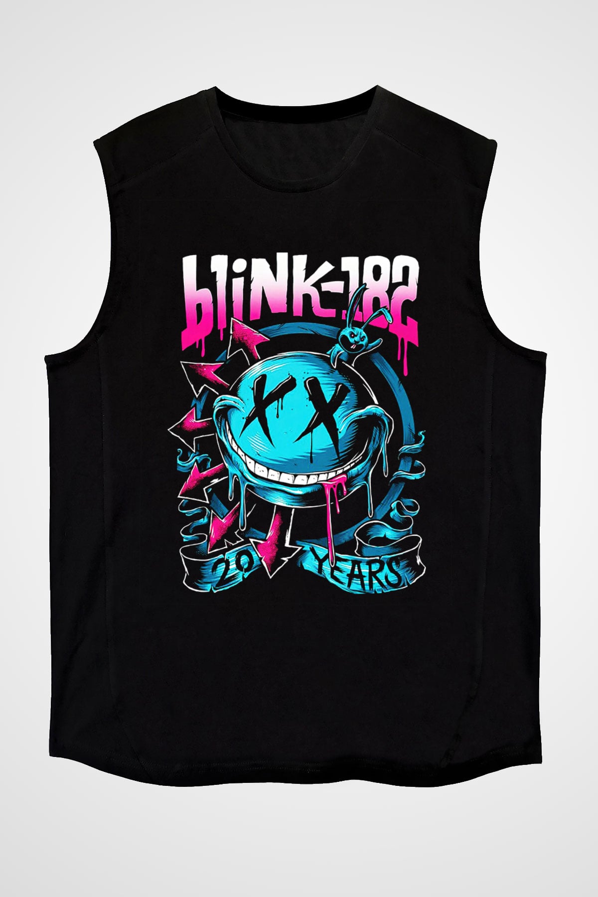 Blink 182 Siyah Unisex Kolsuz Tişört