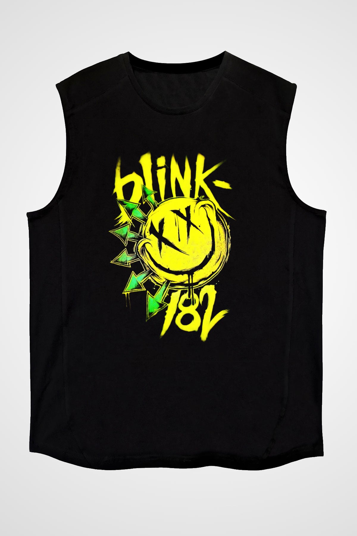 Blink 182 Siyah Unisex Kolsuz Tişört