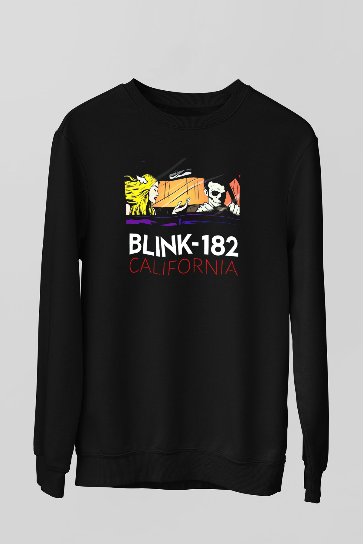 Blink 182 Siyah Unisex Sweatshirt