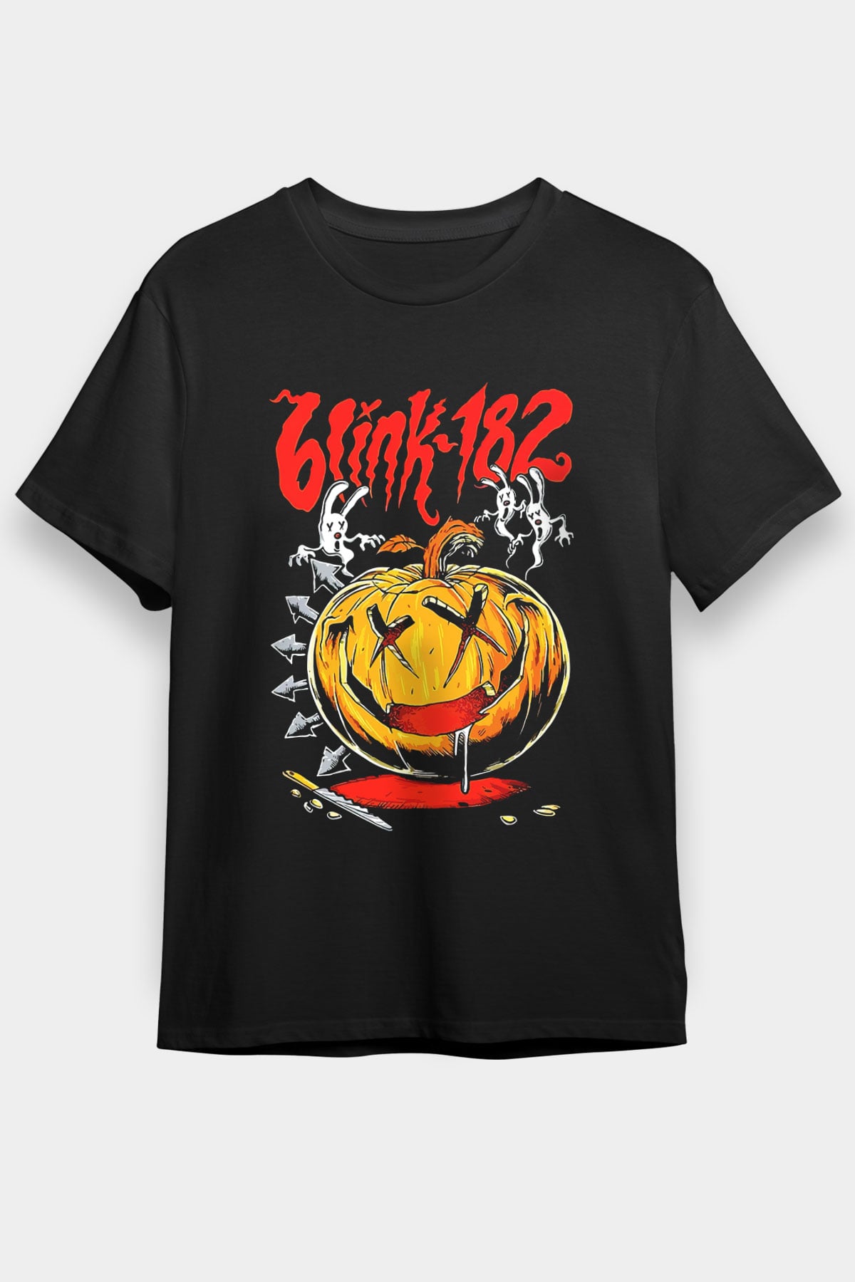 Blink 182 Siyah Unisex Tişört T-Shirt - TişörtFabrikası