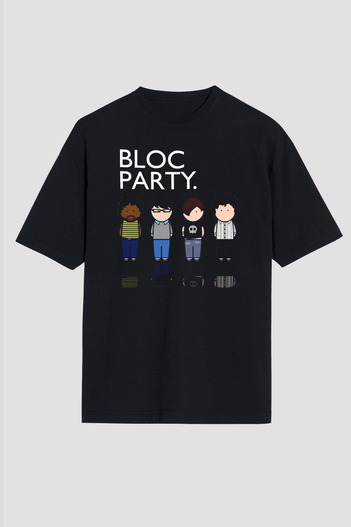 Bloc Party Siyah Unisex Tişört T-Shirt - TişörtFabrikası