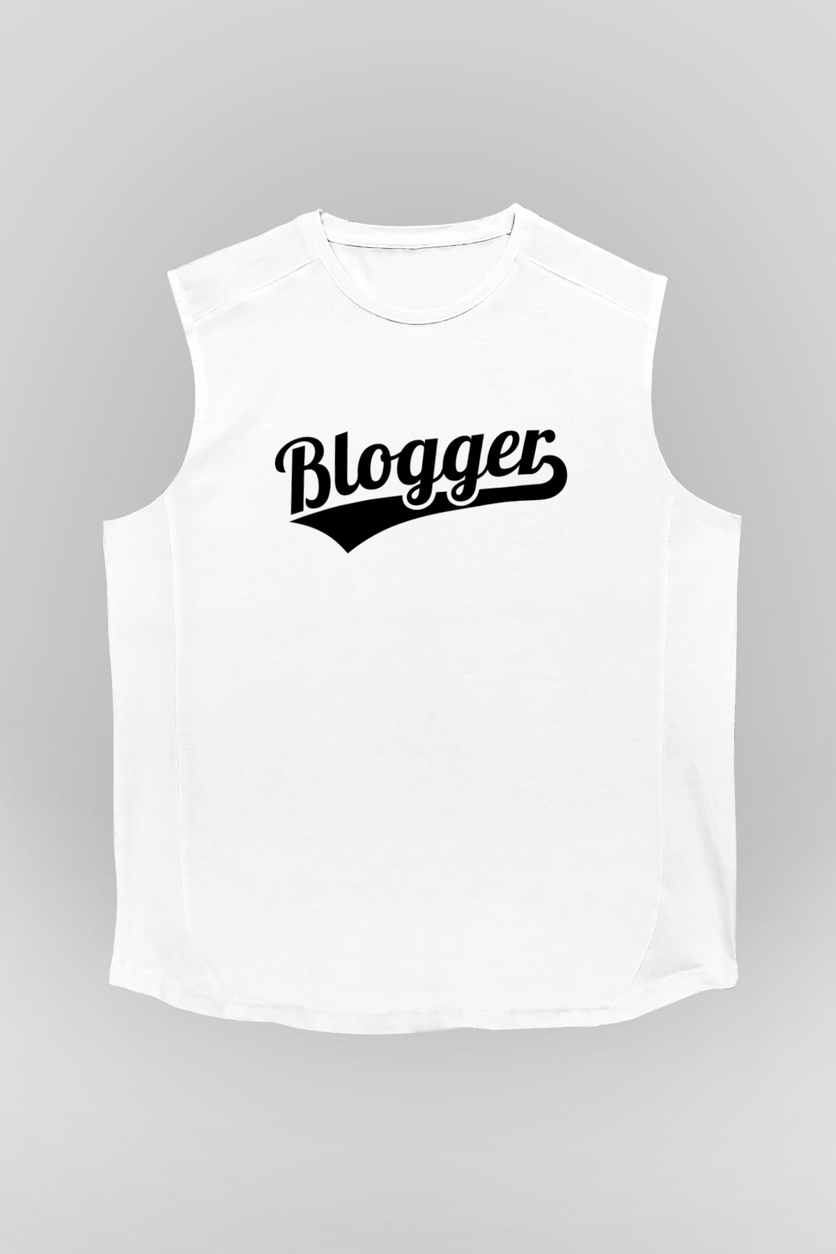 Blogger Beyaz Unisex Kolsuz Tişört