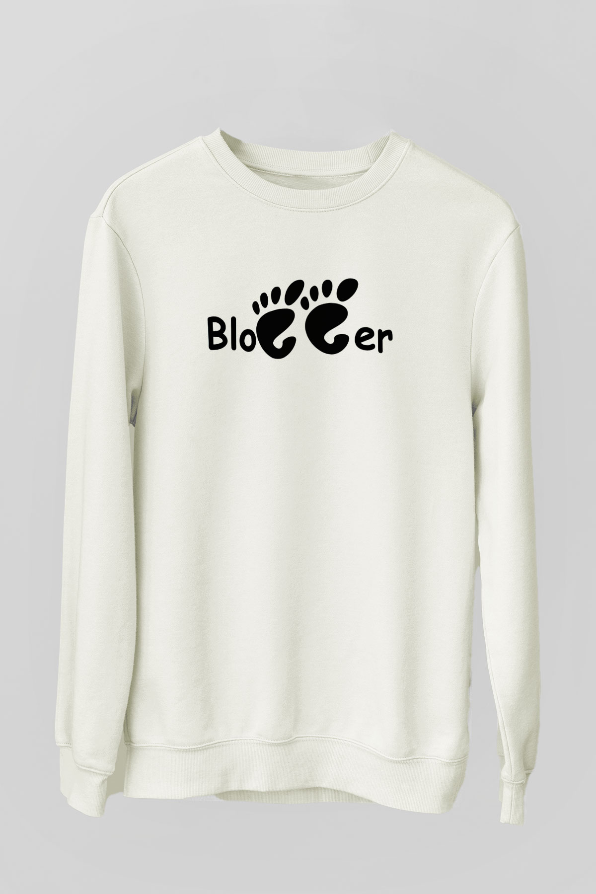 Blogger Beyaz Unisex Sweatshirt