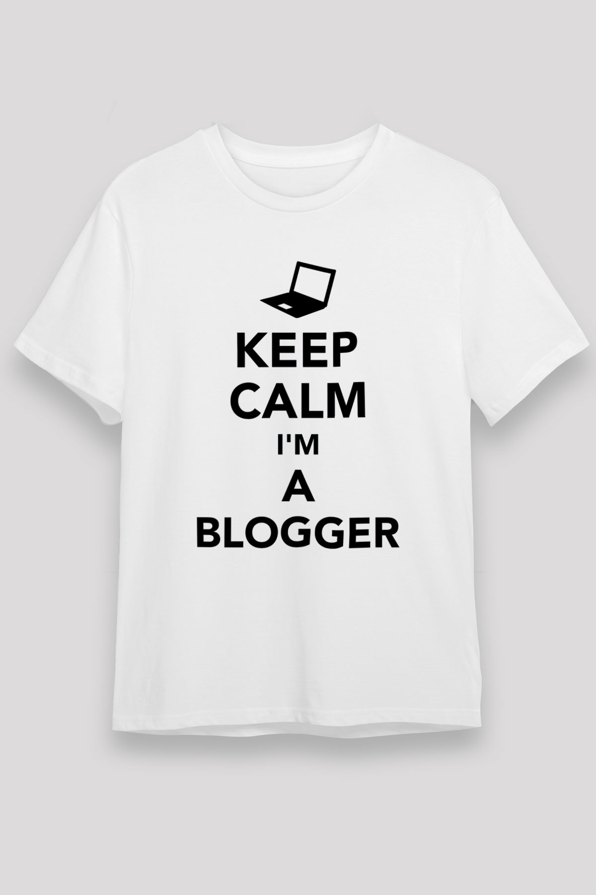 Blogger Beyaz Unisex Tişört T-Shirt - TişörtFabrikası