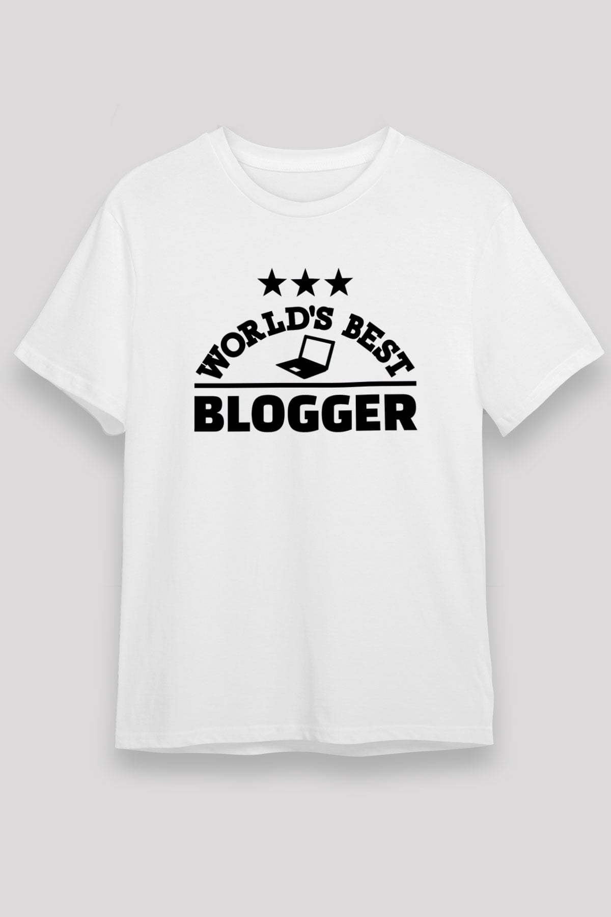 Blogger Beyaz Unisex Tişört T-Shirt - TişörtFabrikası