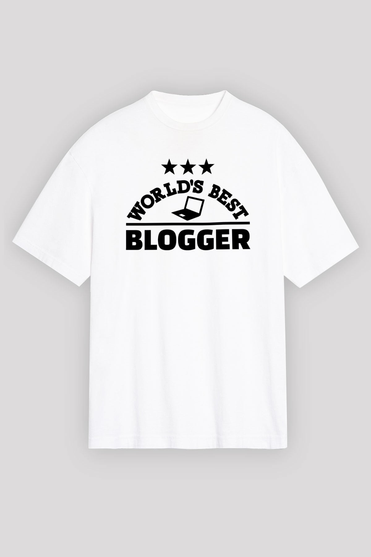 Blogger Beyaz Unisex Tişört T-Shirt - TişörtFabrikası