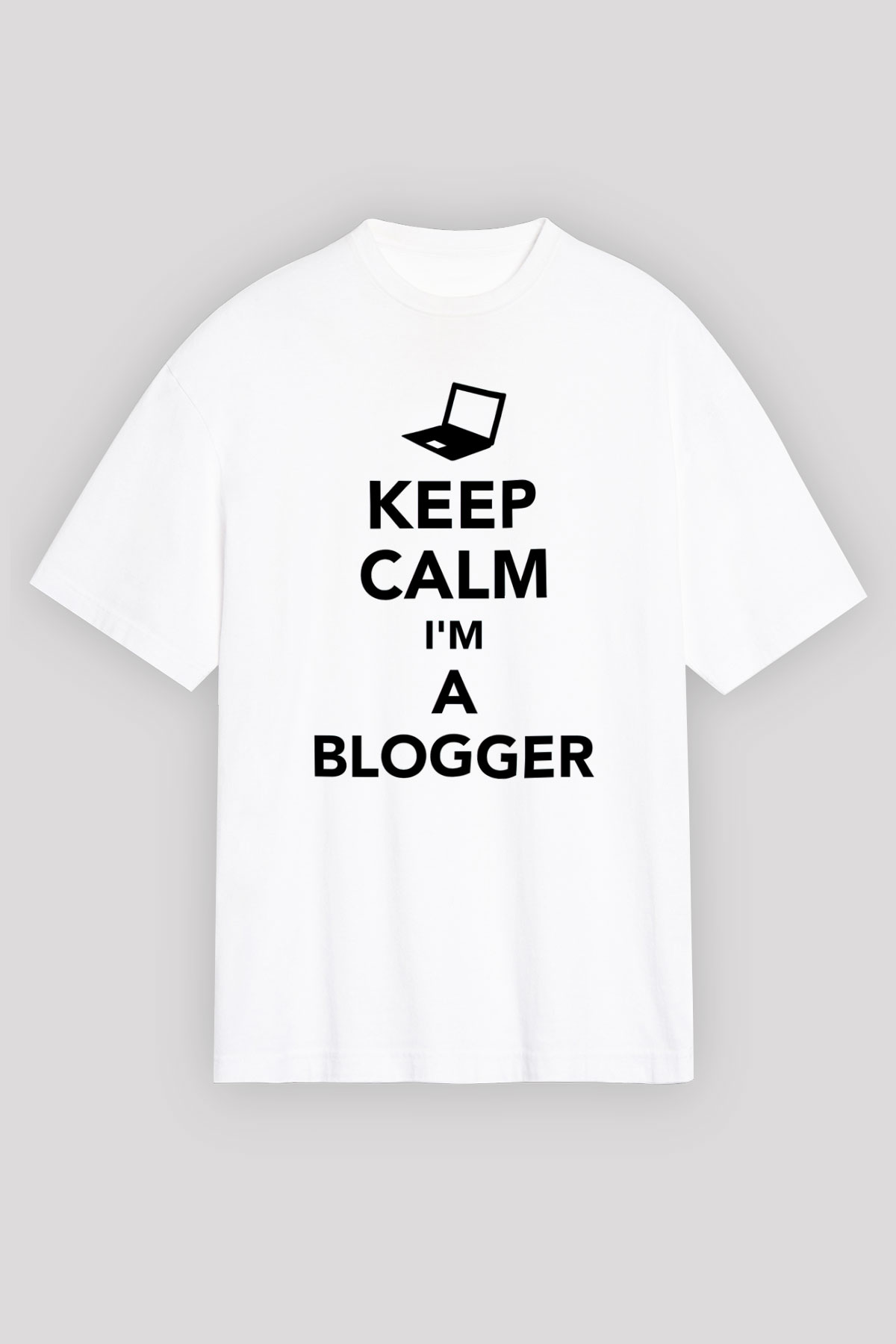 Blogger Beyaz Unisex Tişört T-Shirt - TişörtFabrikası