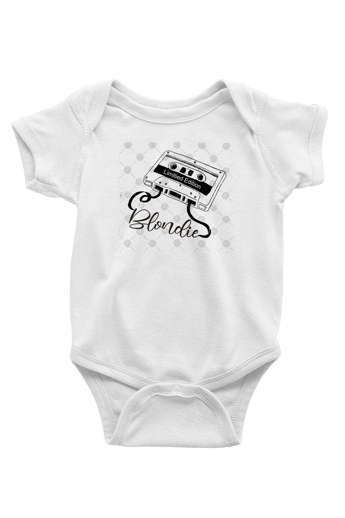 Blondie - Debbie Harry Baskılı Beyaz Unisex Bebek Body - Zıbın