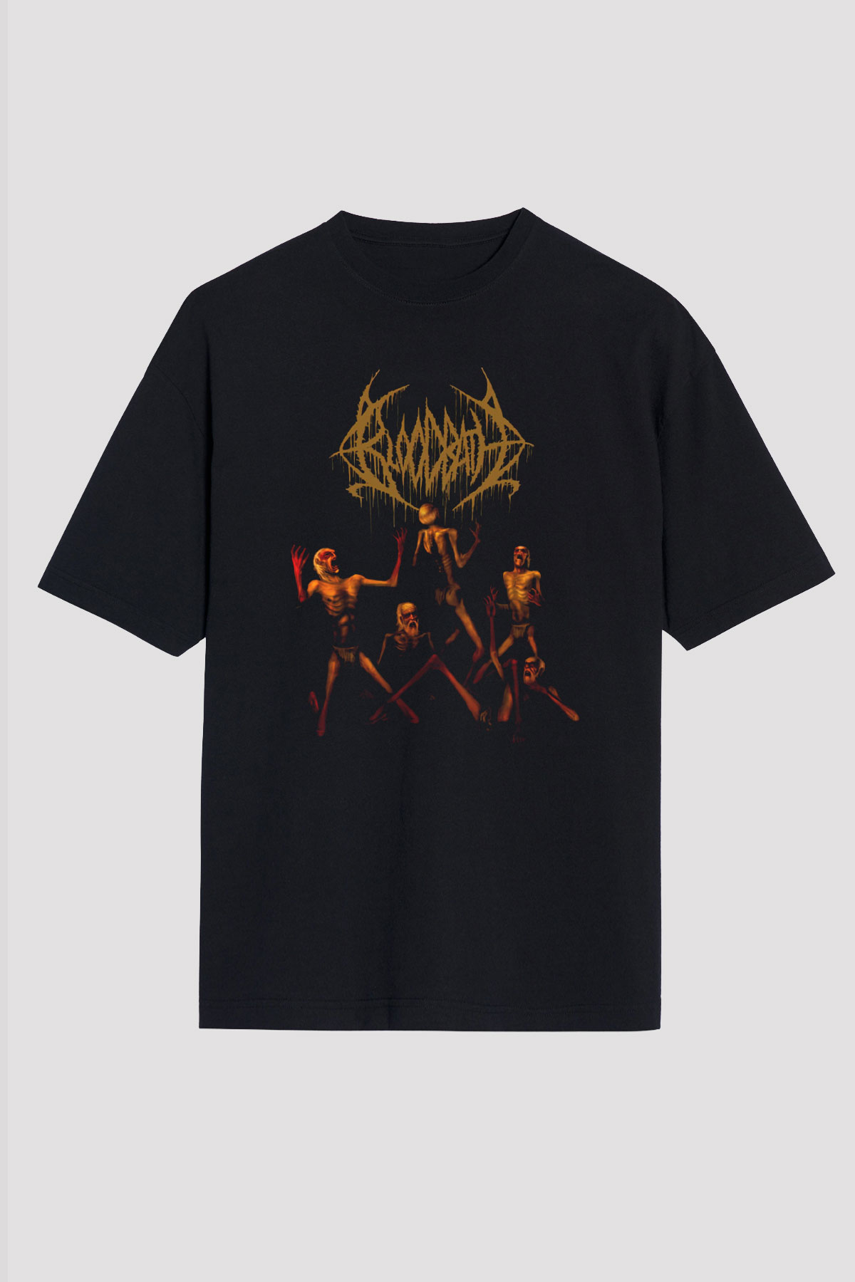 Bloodbath Siyah Unisex Oversize Tişört T-Shirt