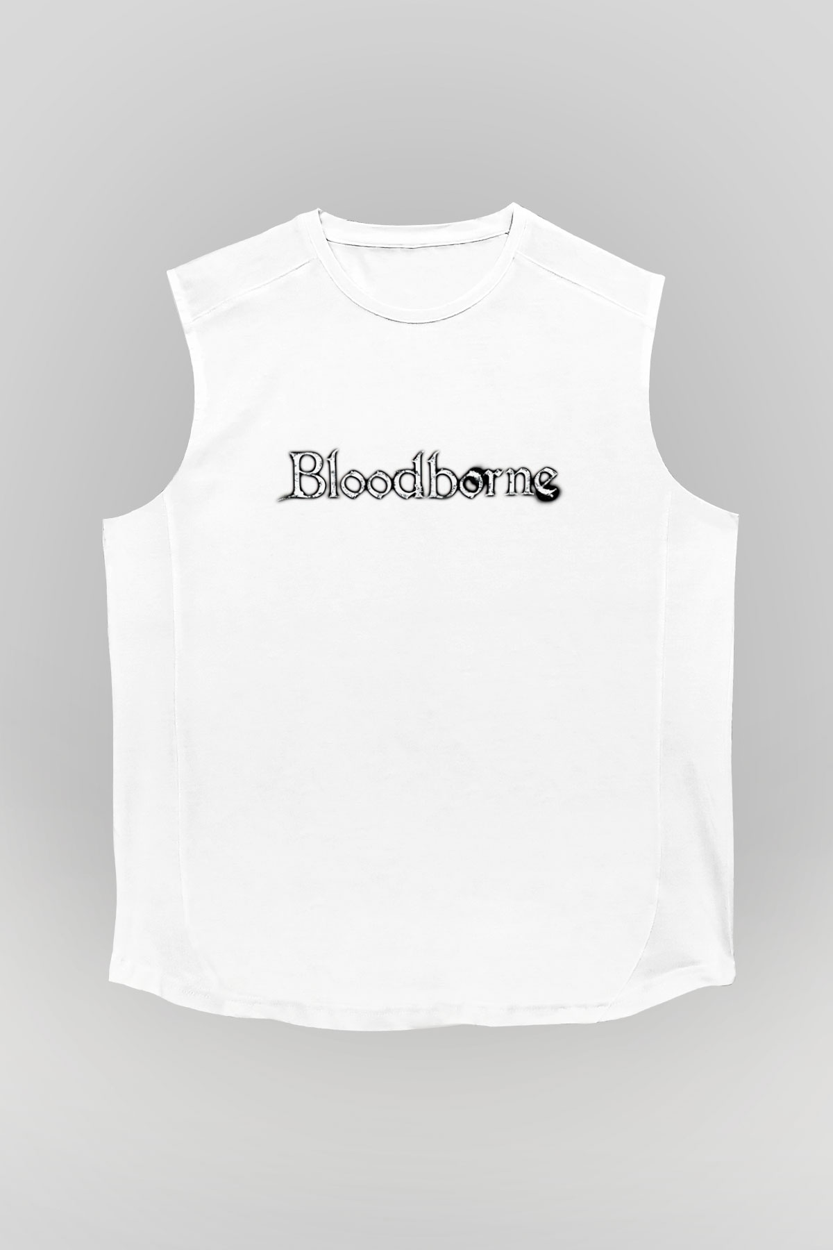 Bloodborne Beyaz Unisex Kolsuz Tişört