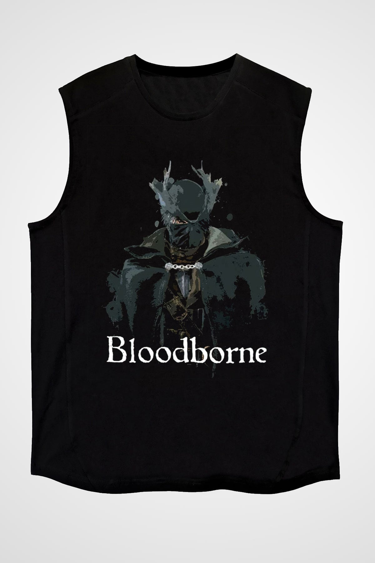 Bloodborne Siyah Unisex Kolsuz Tişört